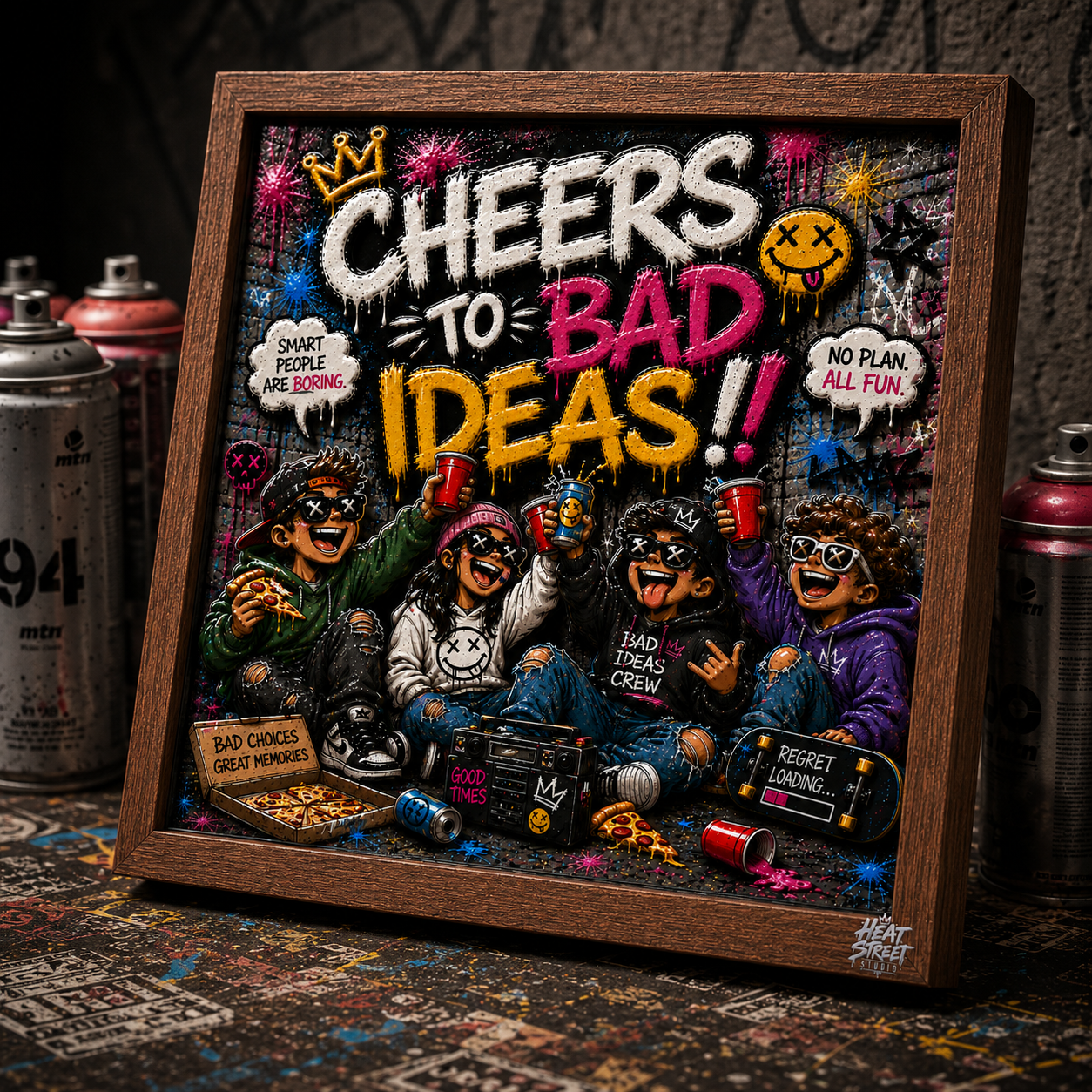 Cheers to Bad Ideas-Street Edition